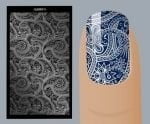 Слайдер для дизайна ногтей, Фольгированные, Серебро №S110, NOGTIKA