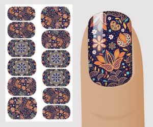 Слайдер для дизайна ногтей, "Орнамент" №V129,  NOGTIKA - NOGTISHOP