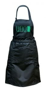 Фартук чёрный с логотипом UNO, 3 кармана - NOGTISHOP