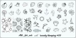 Пластина Arti for you with Swanky Stamping № 09