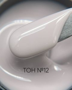 Камуфлирующий самовыравнивающийся гель серый (холодный) №12, Опция, 50 мл - NOGTISHOP